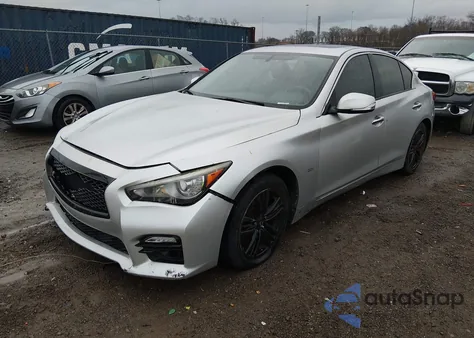 2014 Infiniti Q50 Premium из США, поврежденный, VIN JN1BV7AR8EM700335